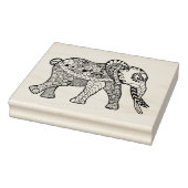Elephant Doodle Rubberstempel (Stempel)