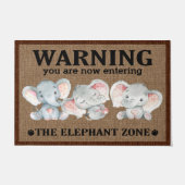Elephant Doormat, Elephant Lovers Welcome Mat Gift (Voorkant)