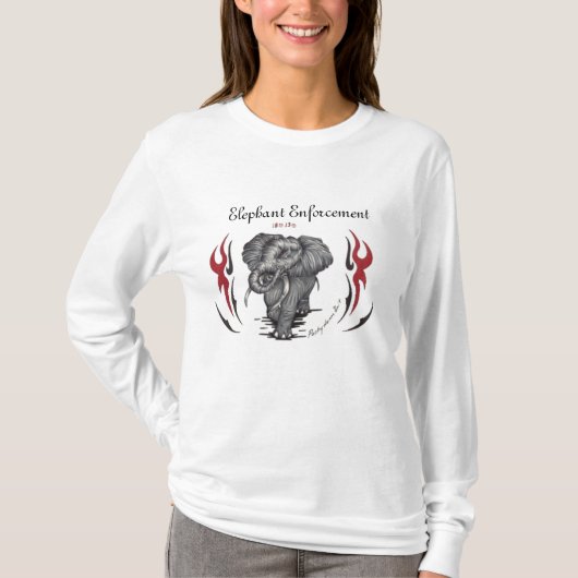 Elephant draag t-shirt (Voorkant)