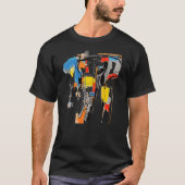 Elephant Drawing Abstract Painting Animal Art Elep T-shirt (Voorkant)