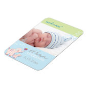 Elephant Dream Baby Boy Aankondiging Magneet (Linkerzijde)