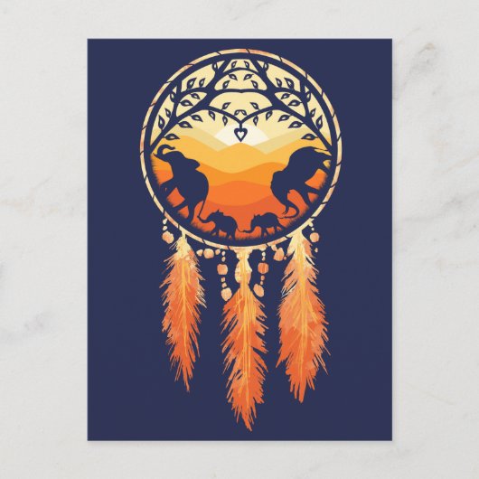 Elephant Dream Catcher briefkaart (Voorkant)