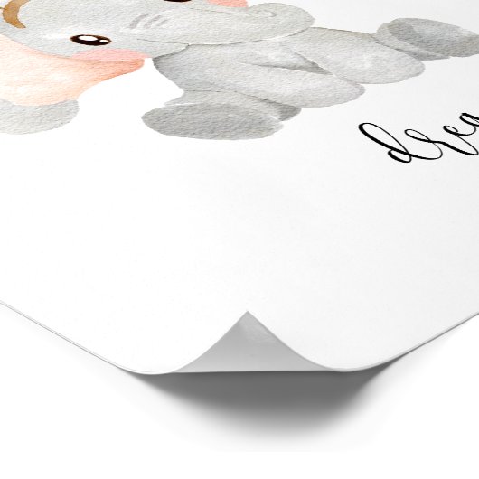 Elephant Dream Nursery Poster (Hoek)