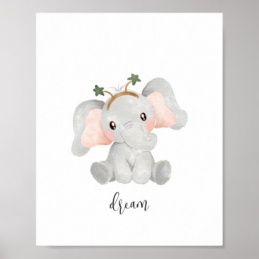 Elephant Dream Nursery Poster (Voorkant)