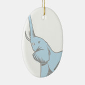 Elephant Dreams Pendant Keramisch Ornament (Rechts)