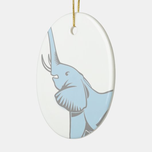 Elephant Dreams Pendant Keramisch Ornament (Links)