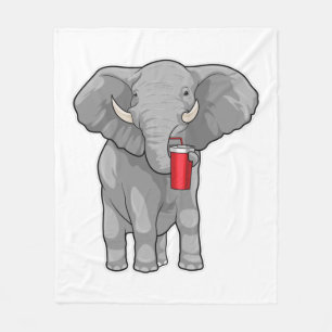 Elephant Drink mok Fleece Deken