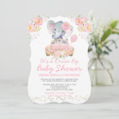 Elephant Drive beroemd gemaakt door Baby shower Pa Kaart (Staand voorkant)