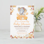 Elephant drive by Baby shower parade Invision Kaart (Staand voorkant)