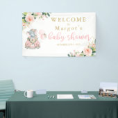 Elephant drive by Baby shower roze rozen Spandoek (Beurs)