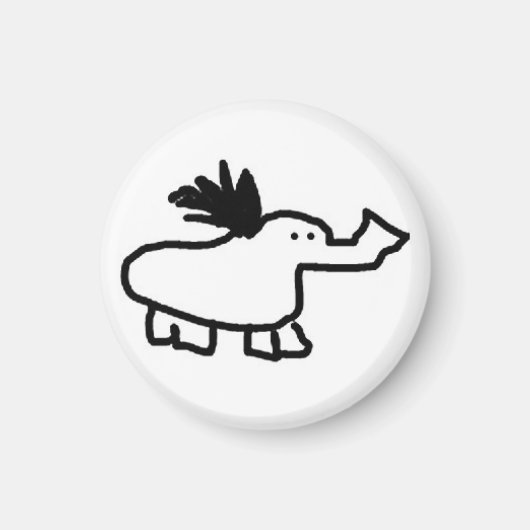 Elephant Duck Magnet (Voorkant)