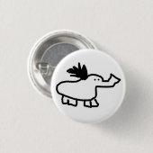 Elephant Duck Ronde Button 3,2 Cm (Voorkant /achterkant)