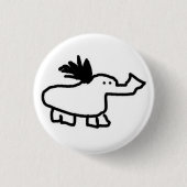 Elephant Duck Ronde Button 3,2 Cm (Voorkant)