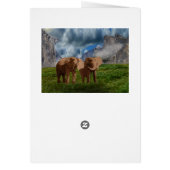 Elephant Duo Oil Paint, Birthday Kaart (Achterkant)