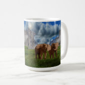 Elephant Duo Oil Paint, Coffee Mok (Voorkant rechts)