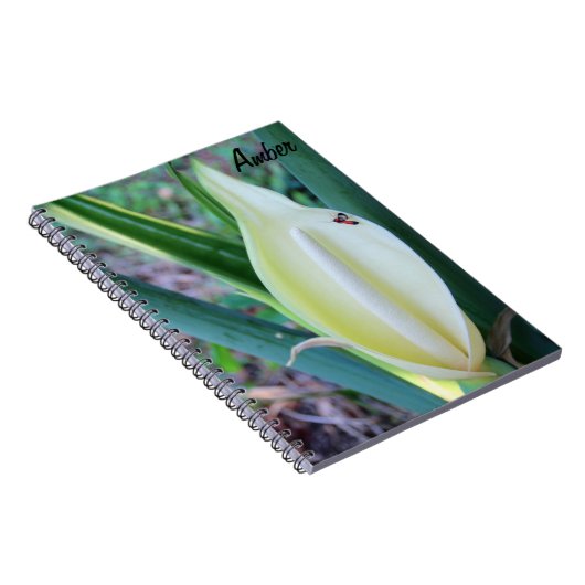 Elephant Ear Bloom Foto personaliseren Notitieboek (Rechterzijde)