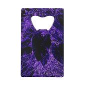 Elephant Ear Leaf Deepest Paars Creditkaart Flessenopener (Voorkant)