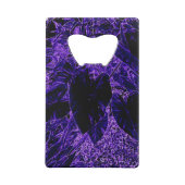 Elephant Ear Leaf Deepest Paars Creditkaart Flessenopener (Achterkant)