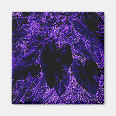 Elephant Ear Leaf Deepest Paars Magneet (Voorkant)