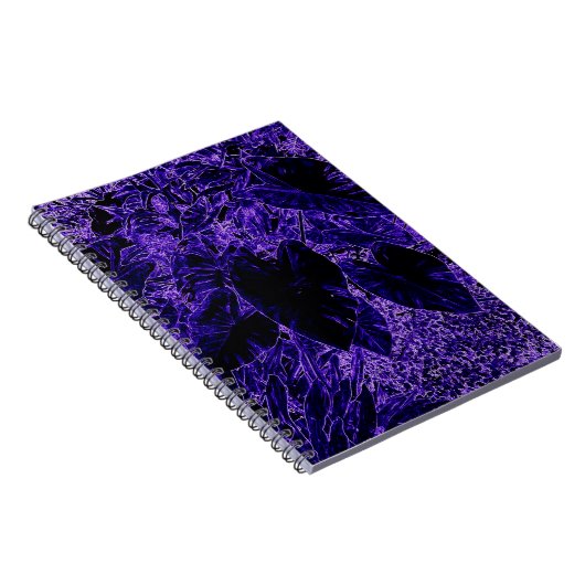 Elephant Ear Leaf Deepest Paars Notitieboek (Rechterzijde)