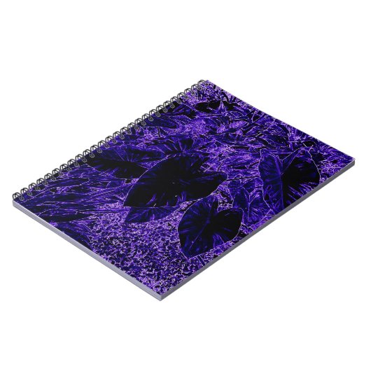 Elephant Ear Leaf Deepest Paars Notitieboek (Linkerzijde)