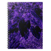 Elephant Ear Leaf Deepest Paars Notitieboek (Voorkant)