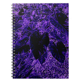 Elephant Ear Leaf Deepest Paars Notitieboek