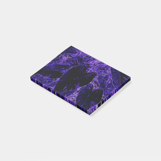 Elephant Ear Leaf Deepest Paars Post-it® Notes (Schuin)