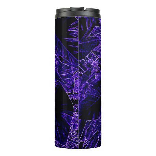 Elephant Ear Leaf Deepest Paars Thermosbeker (Achterkant)