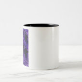 Elephant Ear Leaf Deepest Paars Tweekleurige Koffiemok (Center)