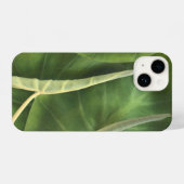 Elephant Ear Leaf | Tropische groene bladeren iPhone Hoesje (Achterkant horizontaal)