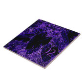 Elephant Ear Leaves in het diepste Paarse Tegeltje (Zijkant)