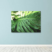 Elephant Ear Plant Canvas Print (Insitu (Houten vloer))