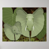 Elephant Ears Fantasy Plant Poster (Voorkant)
