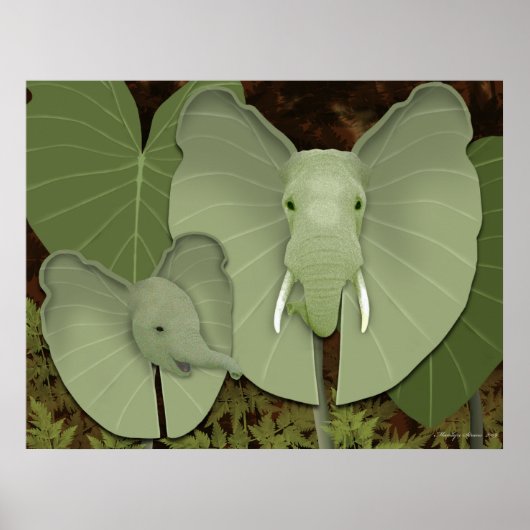 Elephant Ears Fantasy Plant Poster (Voorkant)