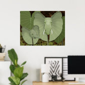 Elephant Ears Fantasy Plant Poster (Thuiskantoor)