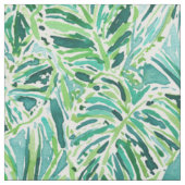 ELEPHANT EARS Green Tropical Leaves Stof (Swatch)