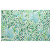ELEPHANT EARS Green Tropical Leaves Stof (Fat Quarter)
