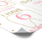 Elephant eerste verjaardagsmijlpaal bord voor een  poster (Hoek)