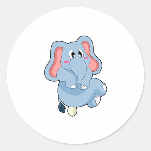 Elephant Egg Ronde Sticker (Voorkant)