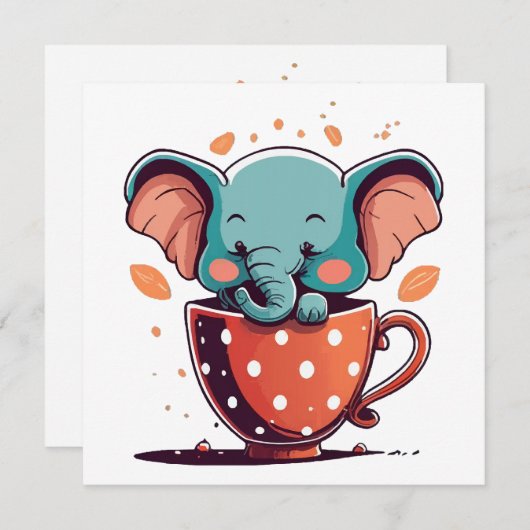 Elephant Elegance (Voorkant / Achterkant)