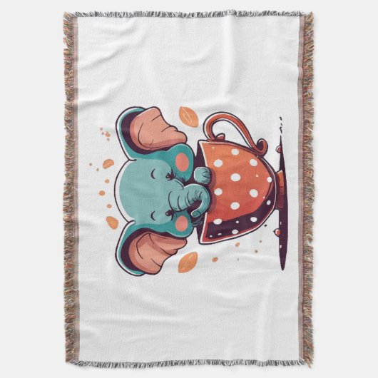 Elephant Elegance Deken (Voorkant Verticaal)