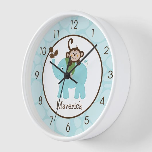 Elephant en aap Oerwoud Kinder Nursery Wall (Hoek)