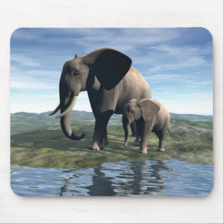 Elephant en Baby Mousepad Muismat
