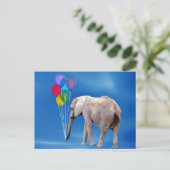 Elephant en ballonnen briefkaart (Staand voorkant)