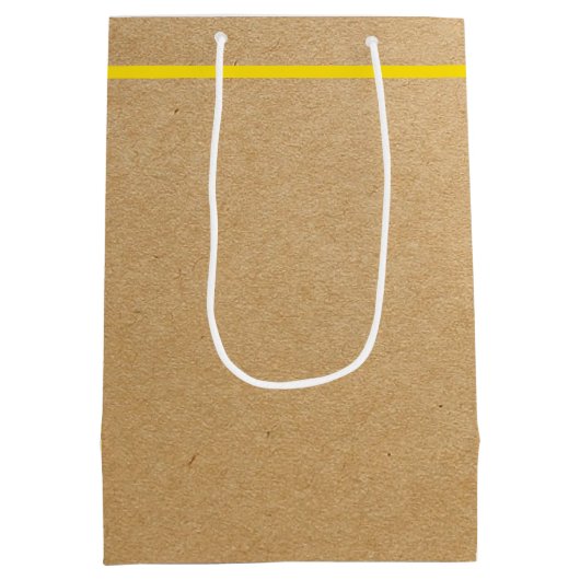 Elephant en bloemen middelgrote cadeautas (Achterkant)