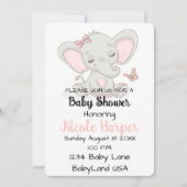 Elephant en Butterfly Feestdagenkaart (Voorkant)