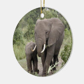 Elephant en Calf Ornament (tweezijdig) (Links)