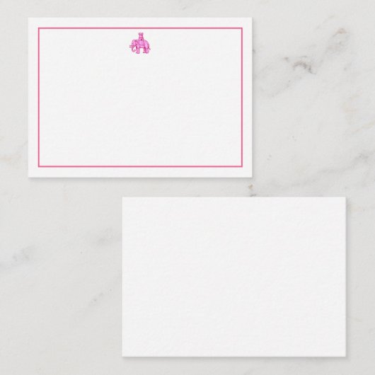 Elephant en Castle Notitiekaartje (Voorkant / Achterkant)