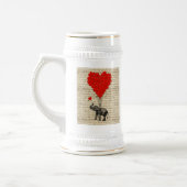 Elephant- en hartvormige ballonnen bierpul (Links)